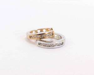 ARGOLLAS LIA ENCHAPADAS EN ORO BLANCO