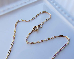 CADENA LIMADA CLASICA ENCHAPADA EN ORO
