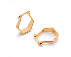 ARGOLLAS PENTÁGONO ENCHAPADAS EN ORO