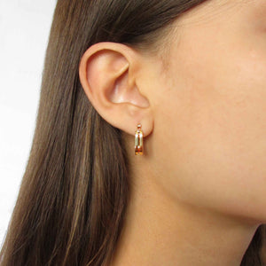 ARGOLLAS OVAL ENCHAPADAS EN ORO