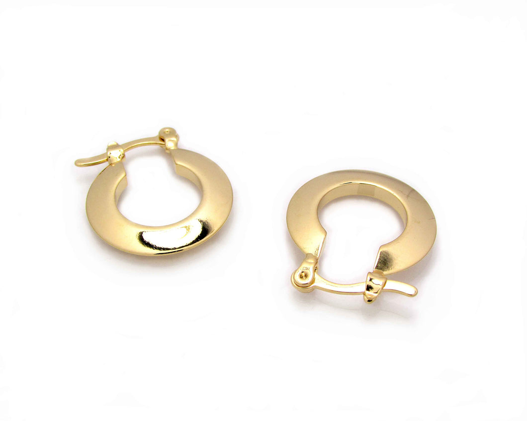 ARGOLLAS CURVE ENCHAPADAS EN ORO