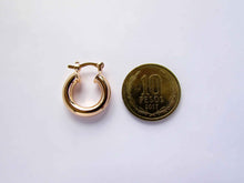 Cargar imagen en el visor de la galería, ARGOLLAS TUBO 16 MM ENCHAPADAS EN ORO
