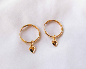 ARGOLLAS & CORAZÓN ENCHAPADAS EN ORO