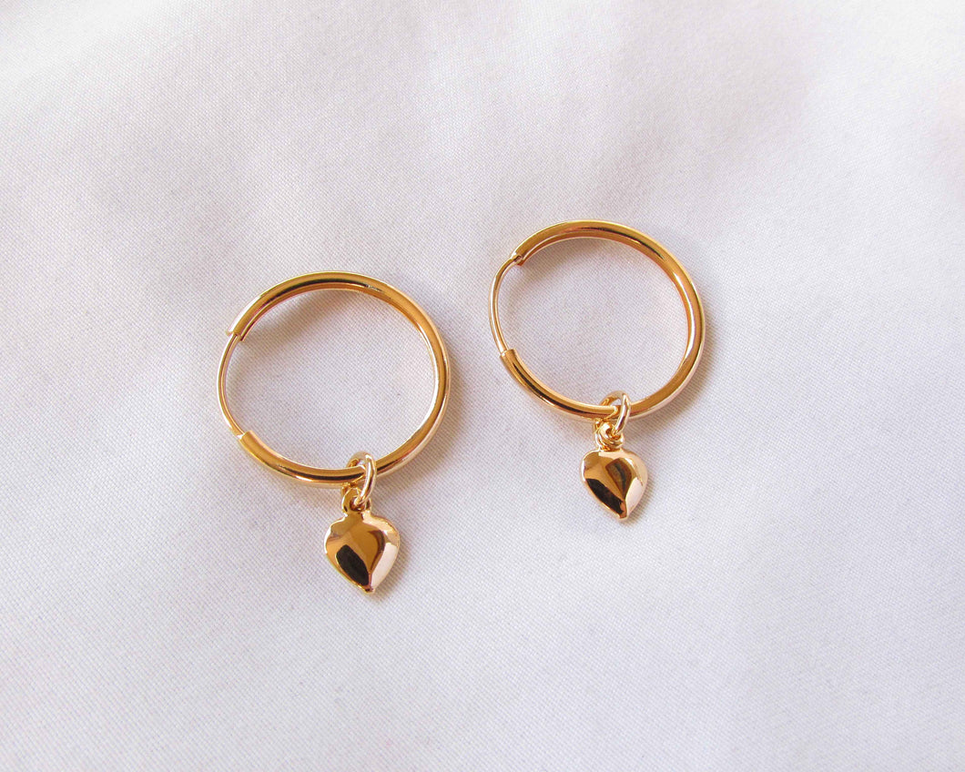 ARGOLLAS & CORAZÓN ENCHAPADAS EN ORO
