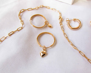 ARGOLLAS & CORAZÓN ENCHAPADAS EN ORO