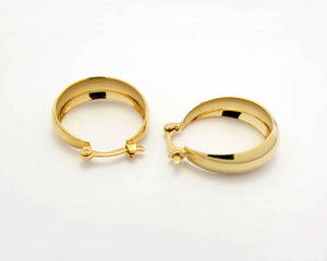 BOTE ITALIANO ENCHAPADO EN ORO - 22 mm