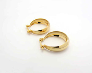 BOTE ITALIANO ENCHAPADO EN ORO - 22 mm