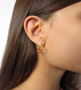 ARGOLLAS PENTÁGONO ENCHAPADAS EN ORO