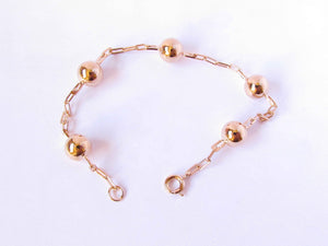 PULSERA ESFERAS BIG ENCHAPADA EN ORO