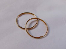 Cargar imagen en el visor de la galería, ARGOLLAS TRADICIONALES 40 MM BAÑADAS EN ORO
